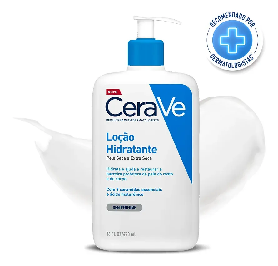Loção hidratante corporal CeraVe 3 ceramidas 473 ml