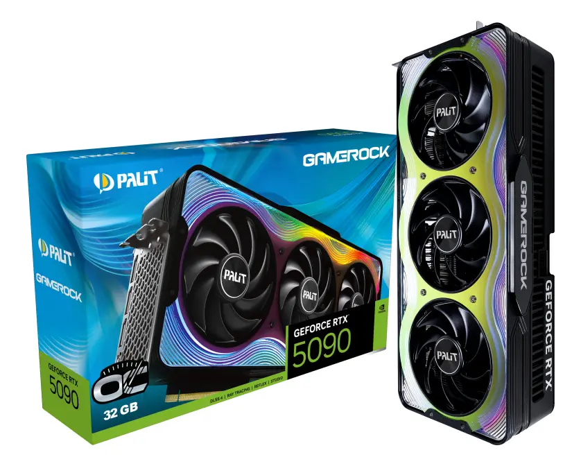 Placa de vídeo Palit RTX 5090 GameRock OC 32 GB GDDR7